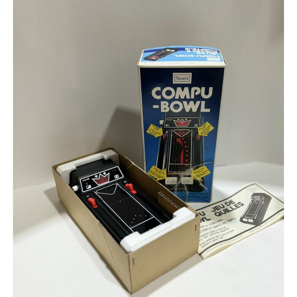 1979 Sears Tomy Compu-Bowl Electronic Hand Held Bowling game WORKING, RARE